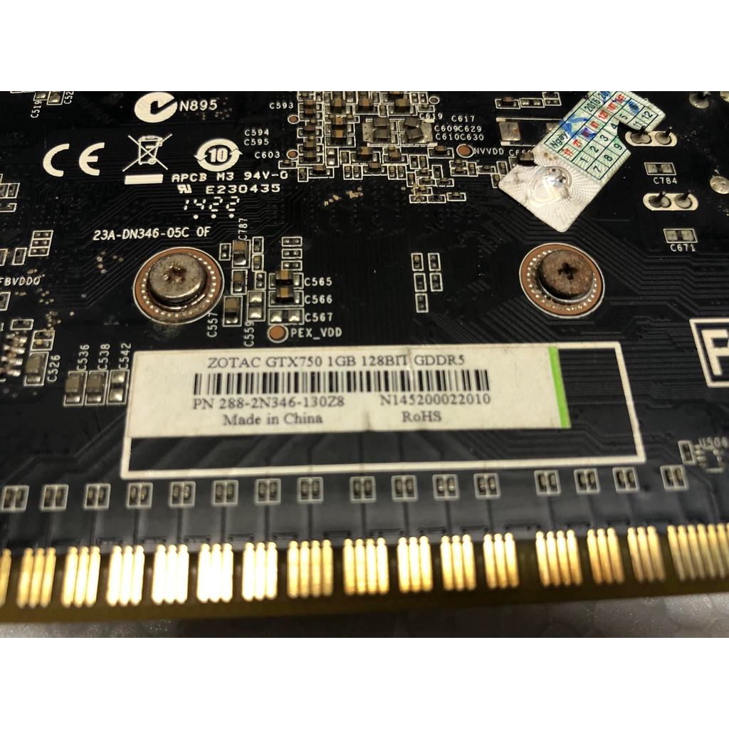 Card màn hình VGA ZOTAC GTX750 1G DDR5