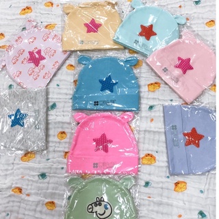 Mũ/nón cotton co giãn 4 chiều cho bé từ 0-4m.