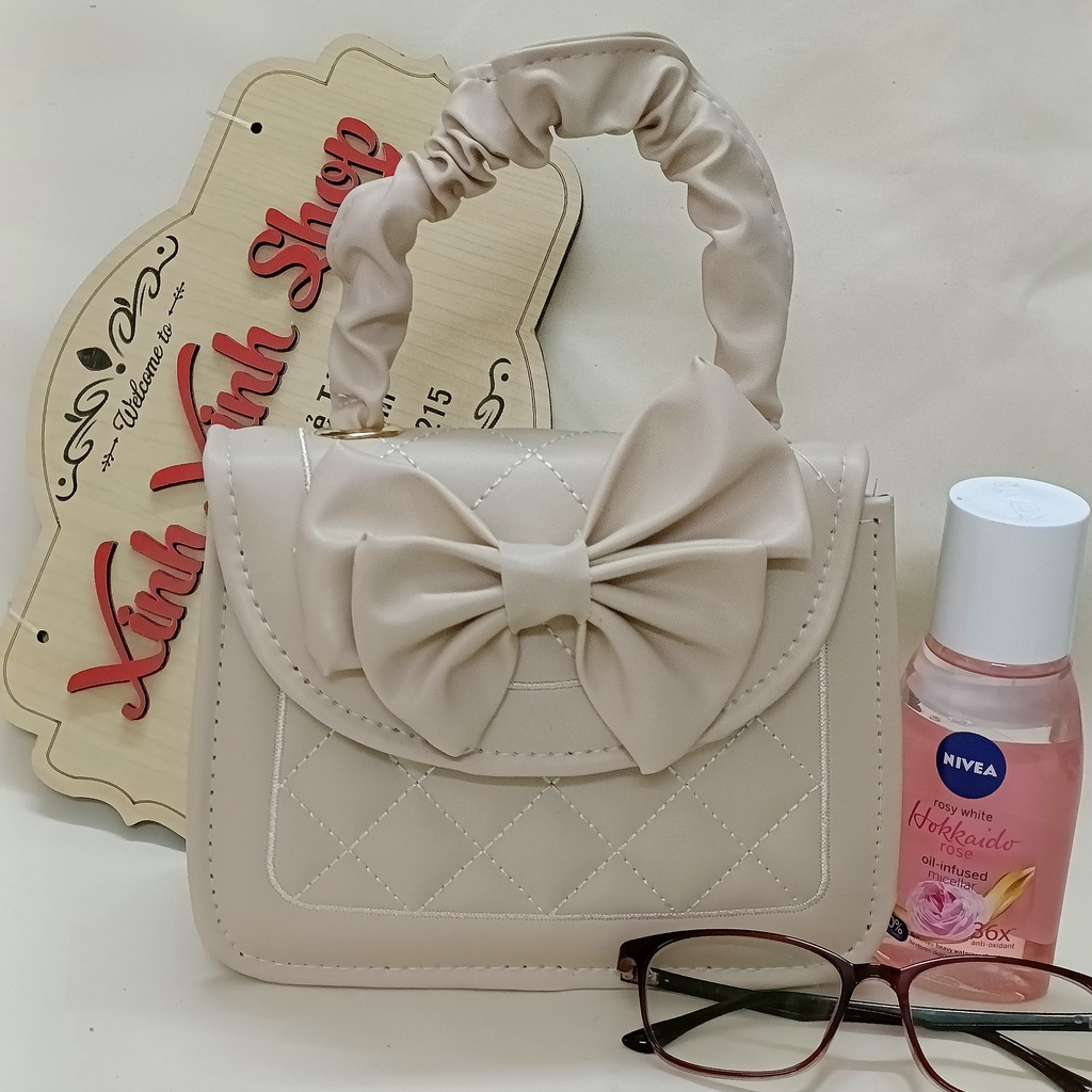 Túi xách nữ cầm tay hình nơ có dây đeo siêu xinh T29