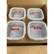 Hộp thủy tinh chia 2 ngăn LOCK&LOCK 1050ml