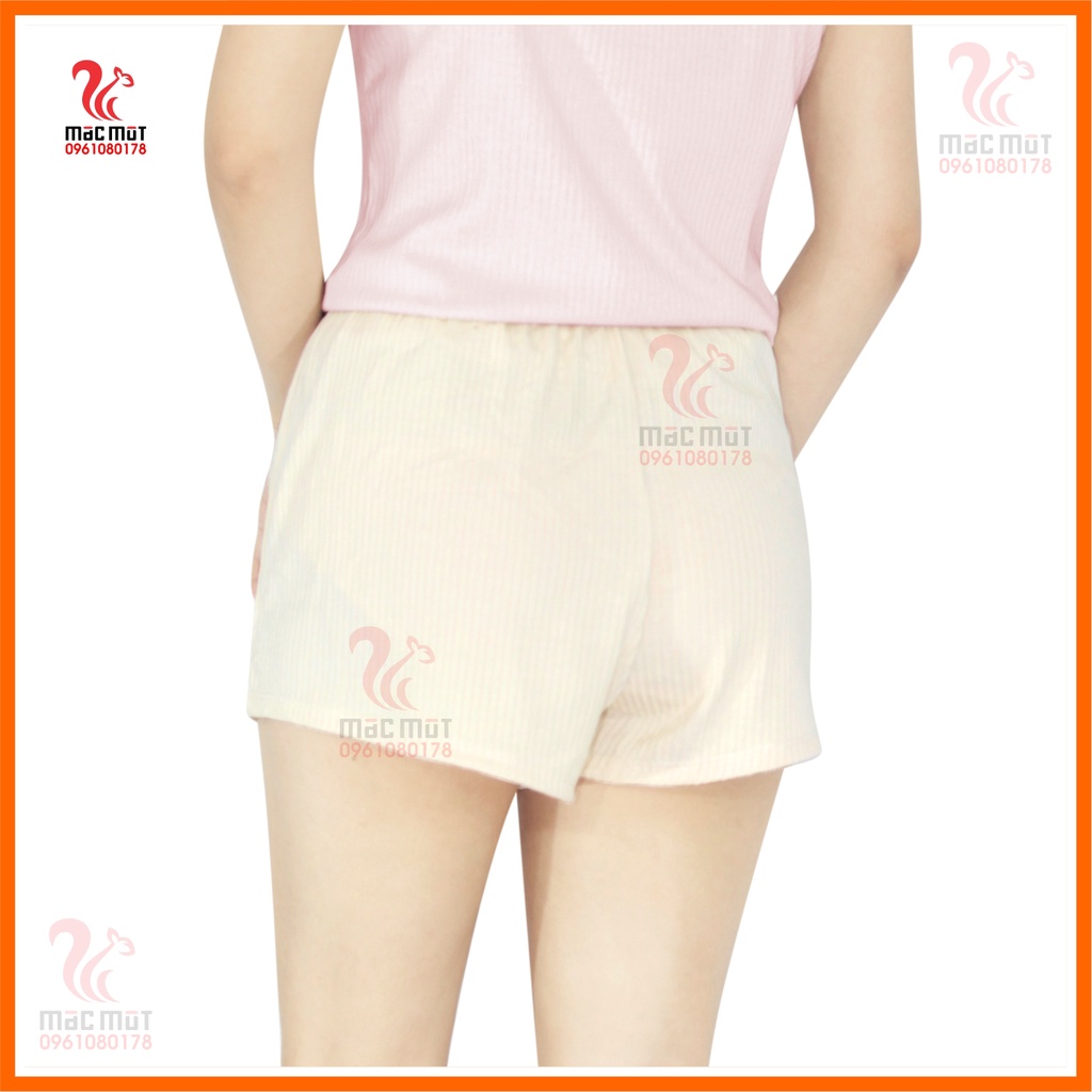 Quần short nữ thun cotton 100%, [Mã SP Q110] phù hợp làm quần đùi mặc nhà hoặc quần mặc trong váy. Thời trang Macmot | BigBuy360 - bigbuy360.vn