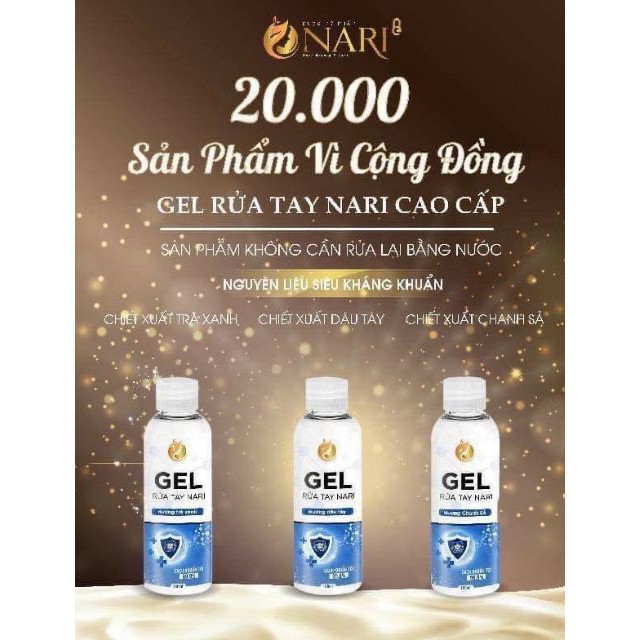 SẢ HÀNG - Gel rửa tay khô tinh dầu Trà Xanh 100ml ( diệt khuẩn tới 99% )