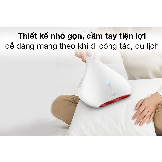 Máy hút bụi giường nệm Xiaomi Deerma cầm tay mini CM800 CM1300 CM1900 hút bụi ga gối, ghế sofa diệt khuẩn UV - HAPOS