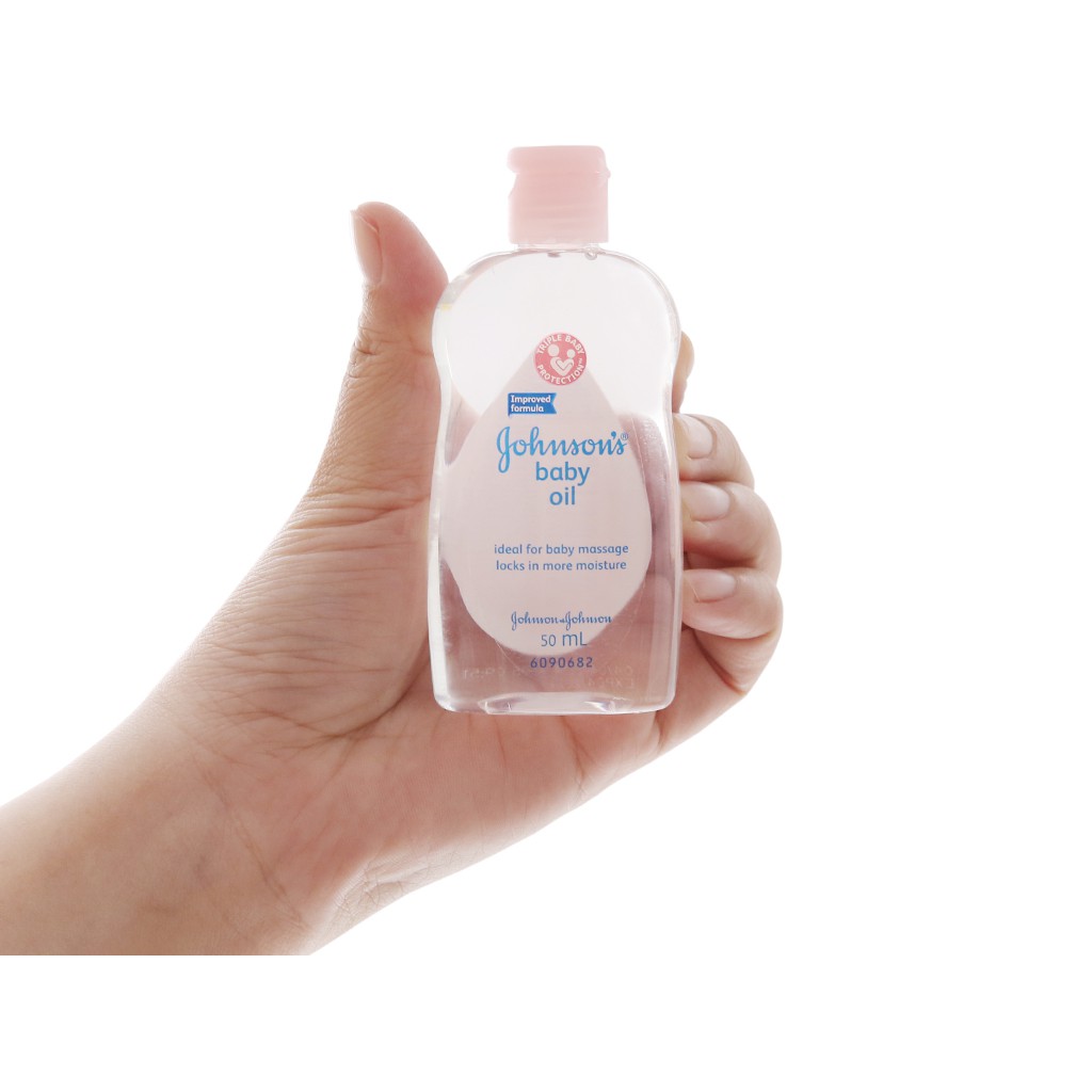 Dầu mát xa dưỡng ẩm cho bé Johnson's baby oil 50ml