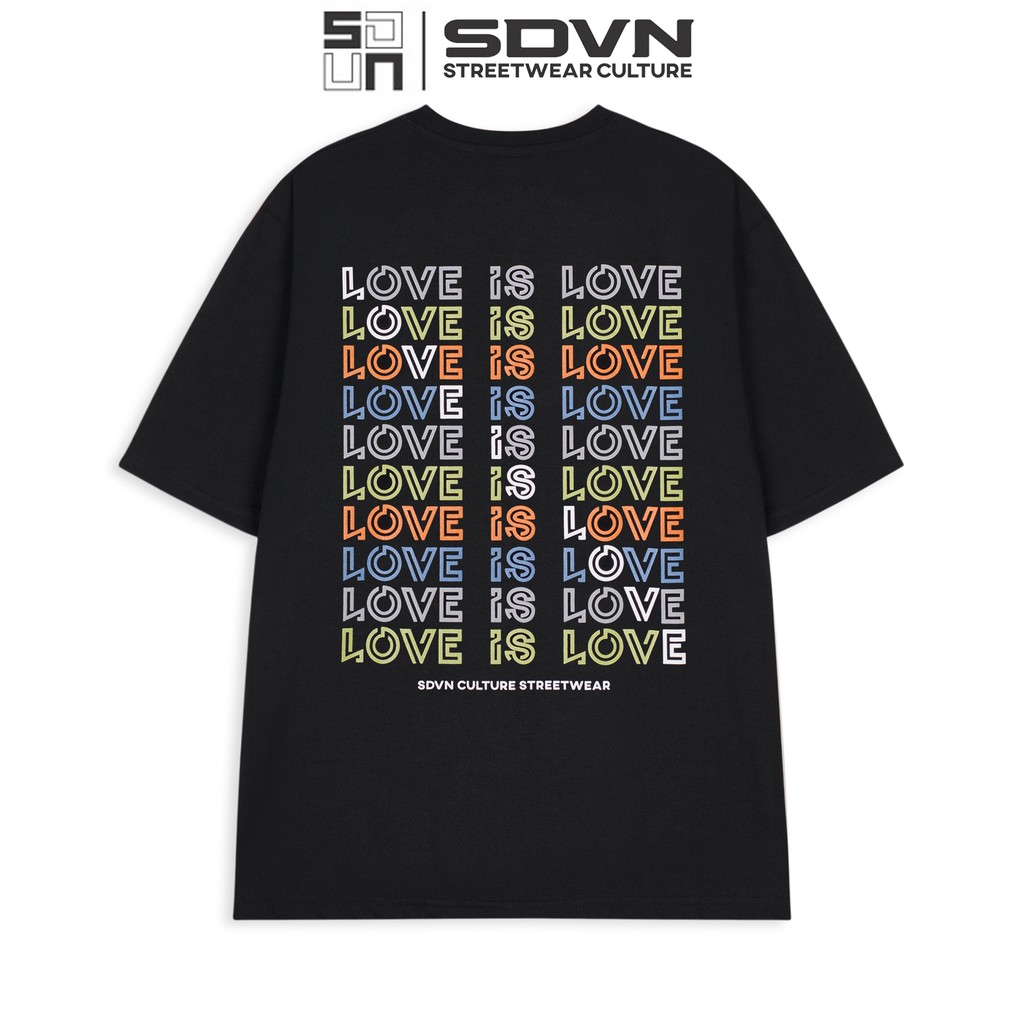 Áo Thun Unisex Nam Nữ SDVN Love is Love