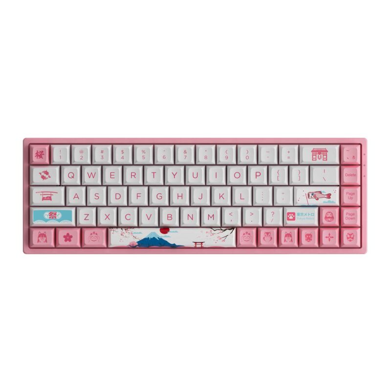 Bàn Phím Cơ AKKO 3068B Plus World Tour Tokyo - Bluetooth /Wireless /Hotswap /LED RGB - Hàng chính hãng