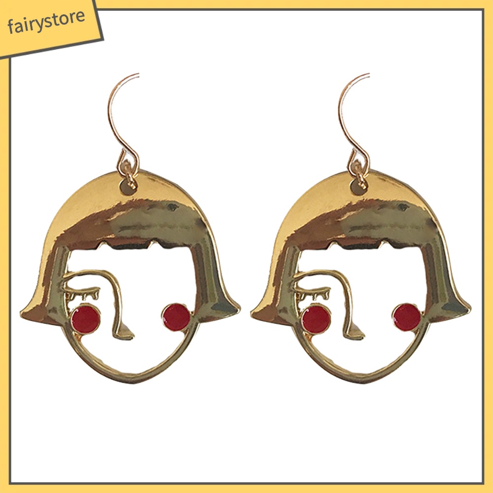 Khuyên Tai Hợp Kim Hình Khuôn Mặt Vui Nhộn