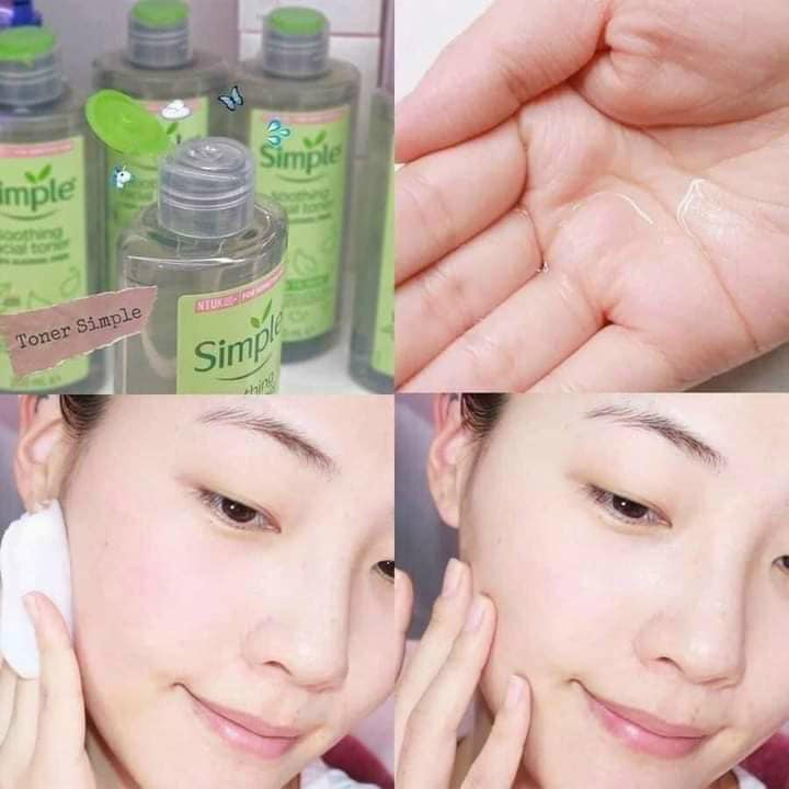 Nước hoa hồng Simple ☘️ Free ship ☘️Toner Simple Kind To Skin Soothing Facial 200ml