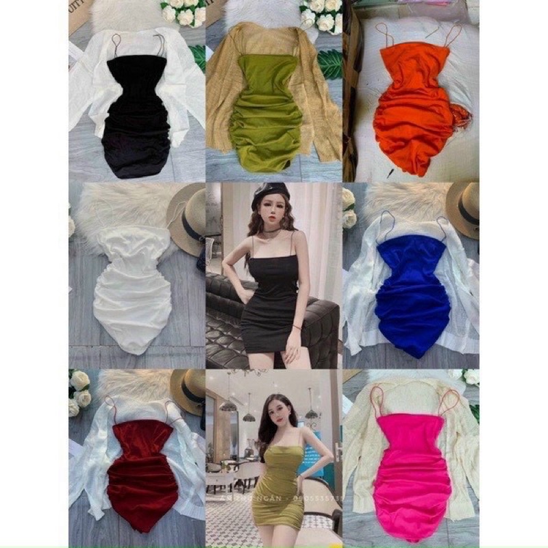 ĐẦM BODY 2 DÂY SỢI BÚN SIUU HOTT