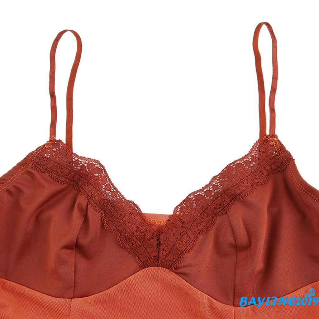 Áo Lửng Hai Dây Phối Ren Quyến Rũ Dành Cho Nữ