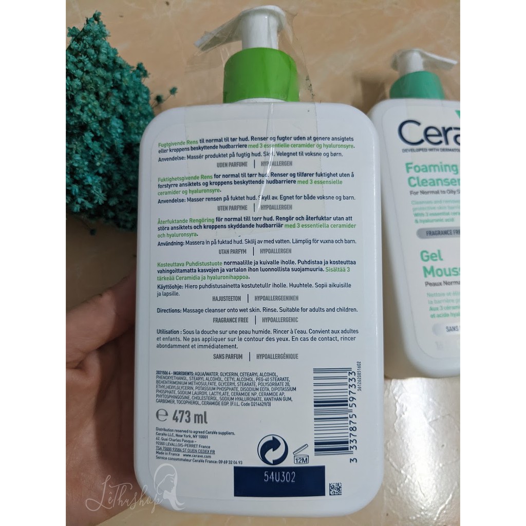 [Nội địa Pháp] Sữa rửa mặt Cerave 473ml