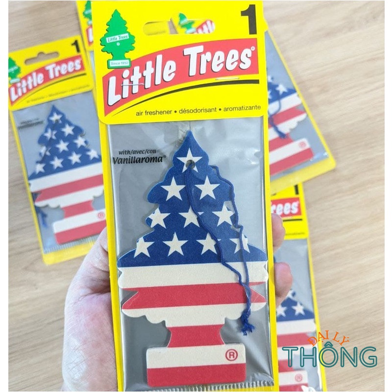 Cây Thông Thơm - Lá Thông Thơm LITTLE TREES Treo Xe, Khử Mùi Trên Xe Ô Tô, Phòng Ngủ, Tủ Quần Áo