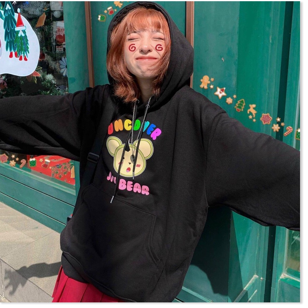 Áo hoodies mặt gấu form rộng to y hình XỊN XÒ , HOT HÈ 2021 THỜI TRANG KME FASHION
