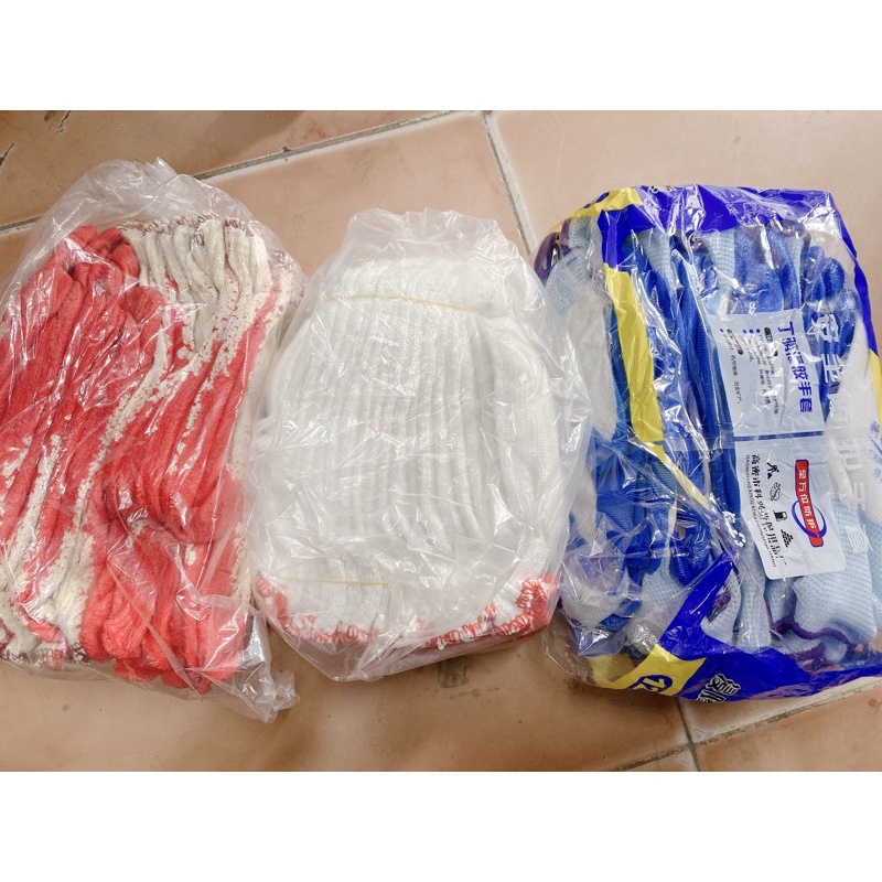 Gang tay sợi, gang tay sơn lao động các loại ( 1 bịch 10 đôi)