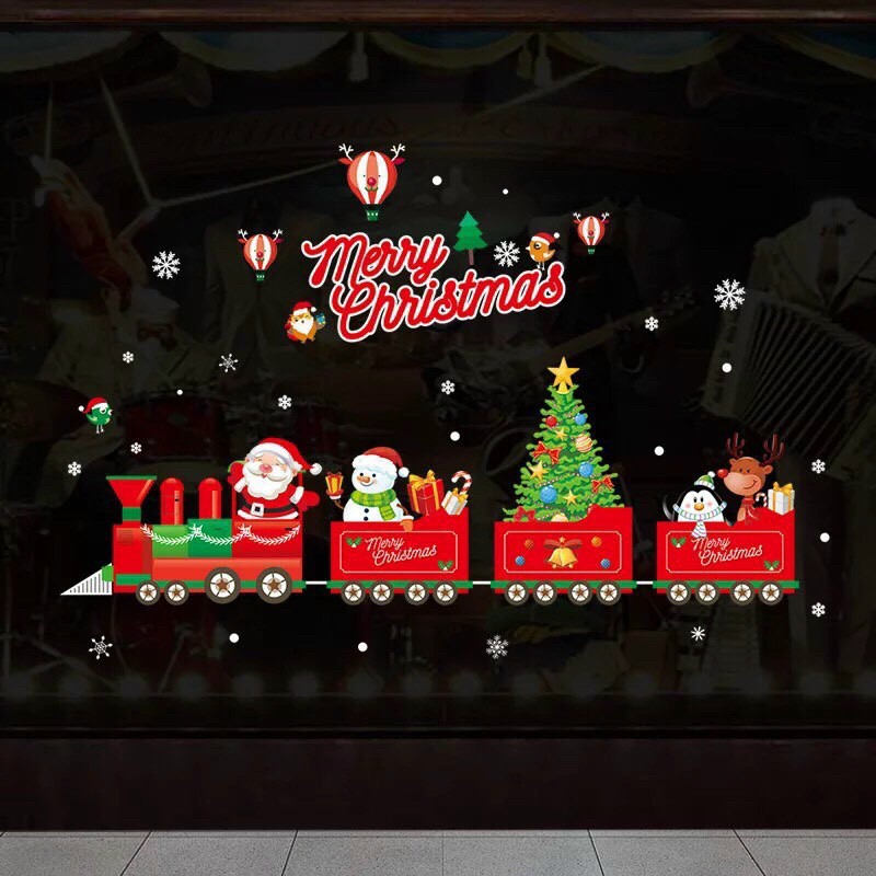 decal Dán Kính Trang Trí noel