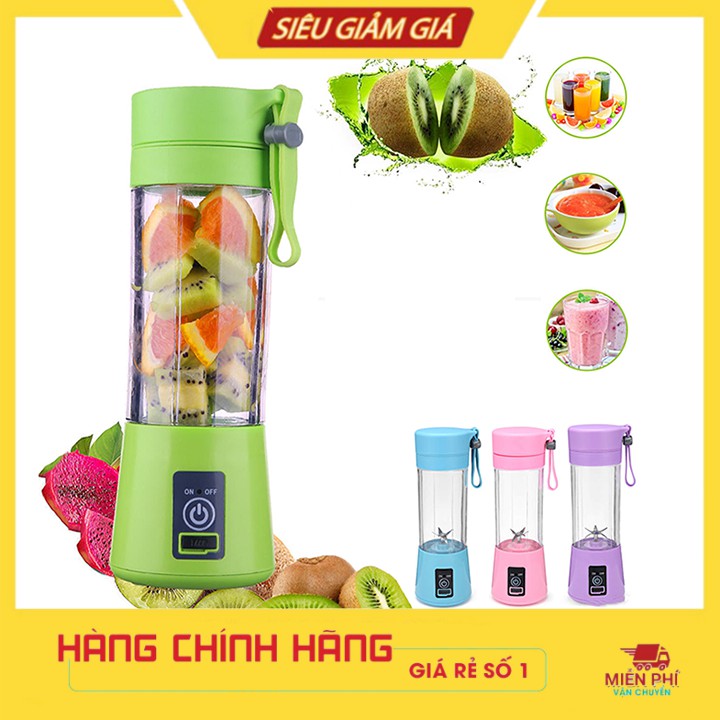 Máy Xay Sinh Tố Mini Tích Điện Đa Năng Nhỏ Gọn