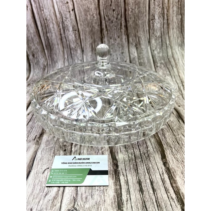 SALE NGHỈ TẾT Khay mứt Tết bánh kẹo đẹp hoa quả sấy khô trong suốt 6 ngăn nhựa trong Acrylic cao cấp sang trọng giá rẻ