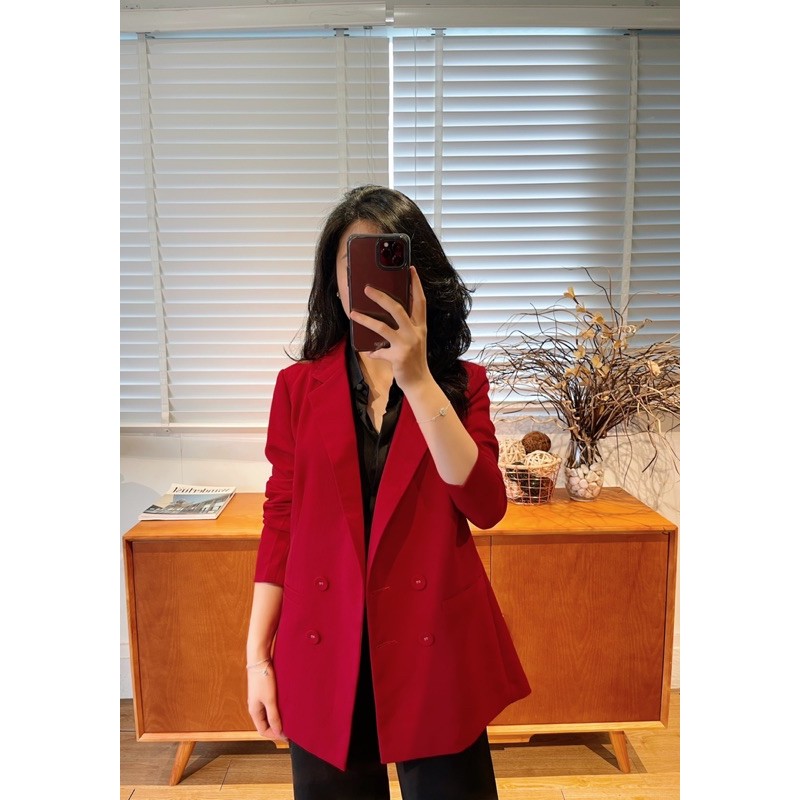 Damaris Blazer / Áo Blazer vạt đắp chéo | BigBuy360 - bigbuy360.vn