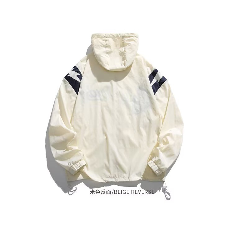 Áo Khoác Bóng Chày Tay Dài Màu Trơn In Chữ Phong Cách Hàn Quốc Thời Trang Mùa Hè Cho Cặp Đôi áo chống nắng bigsize