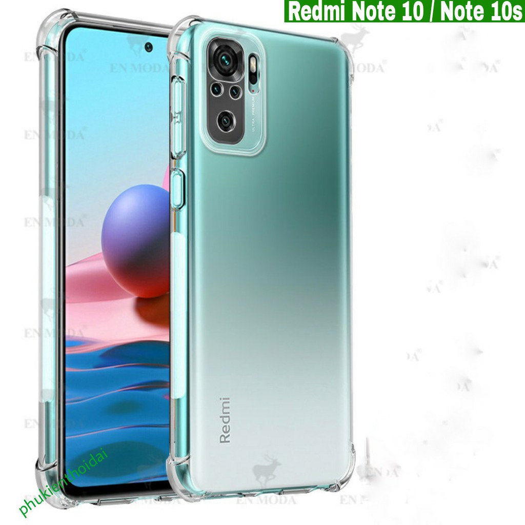 Ốp lưng Redmi Note 10 / 10s / Note 11 / 11s 4G / Note 11 Pro / Note 11T Pro / Note 12 / 12s dẻo trong suốt lồi 4 góc