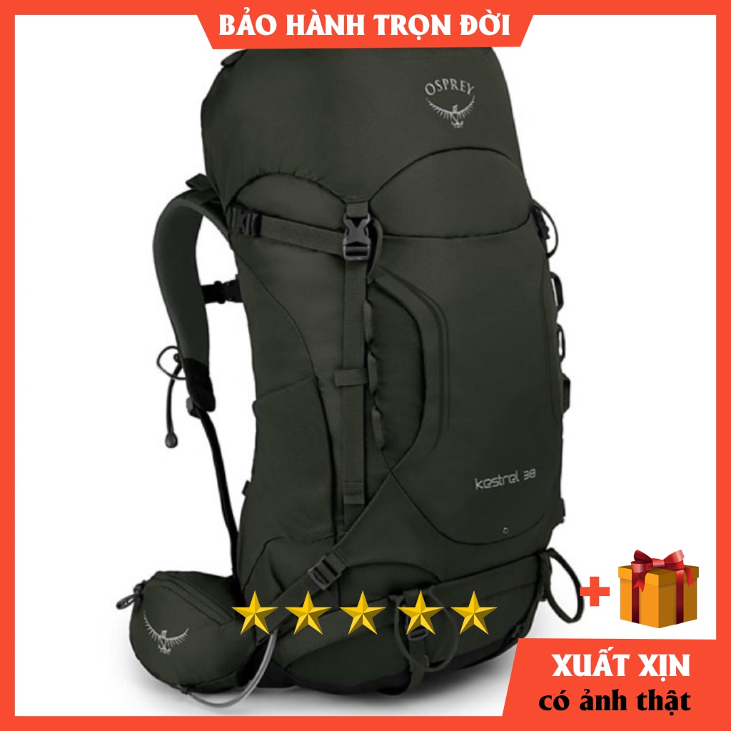 Balo Phượt Osprey Kestrel 38 HÀNG XỊN XUẤT DƯ - balo nam du lịch - balo trekking - hiking - leo núi  ❤️BẢO HÀNH 60TH❤️