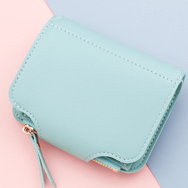 Ví ngắn gấp gọn IELGY có khóa kéo đa năng thời trang cho nữ