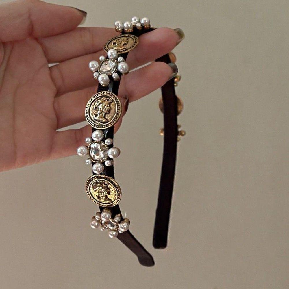 JARRED Băng đô cài tóc rửa mặt Đính Ngọc Trai Xinh Xắn Theo Phong Cách Hàn Quốc