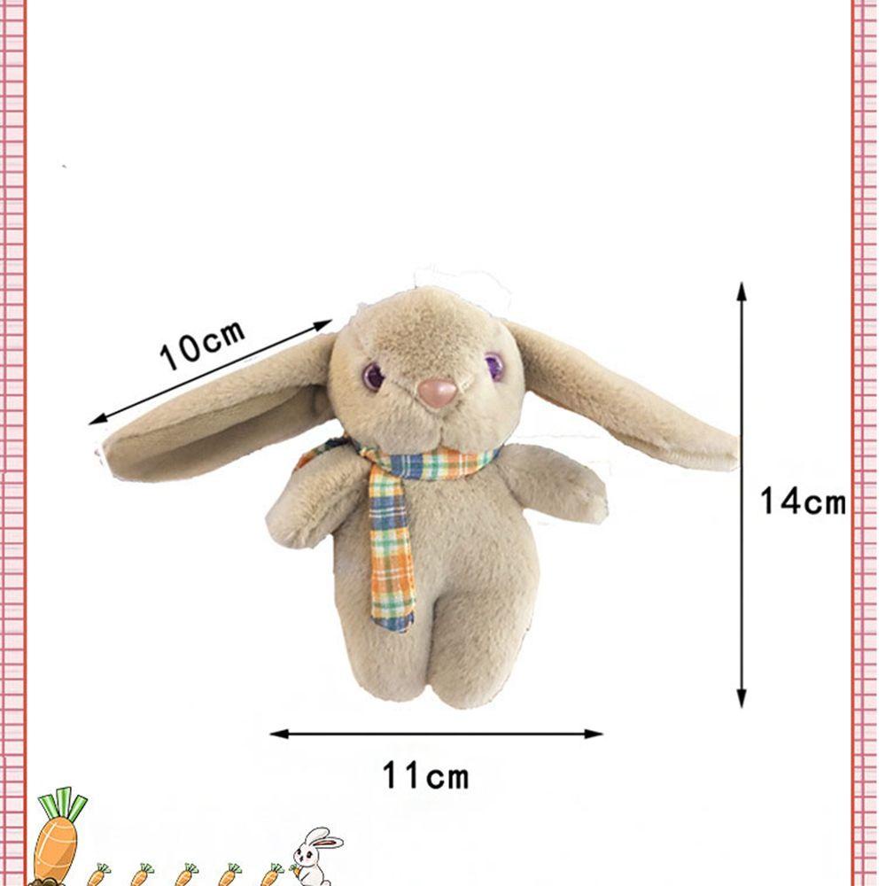 Móc Khóa Hình Thỏ Nhồi Bông Tai Dài Đáng Yêu Giá Đỡ