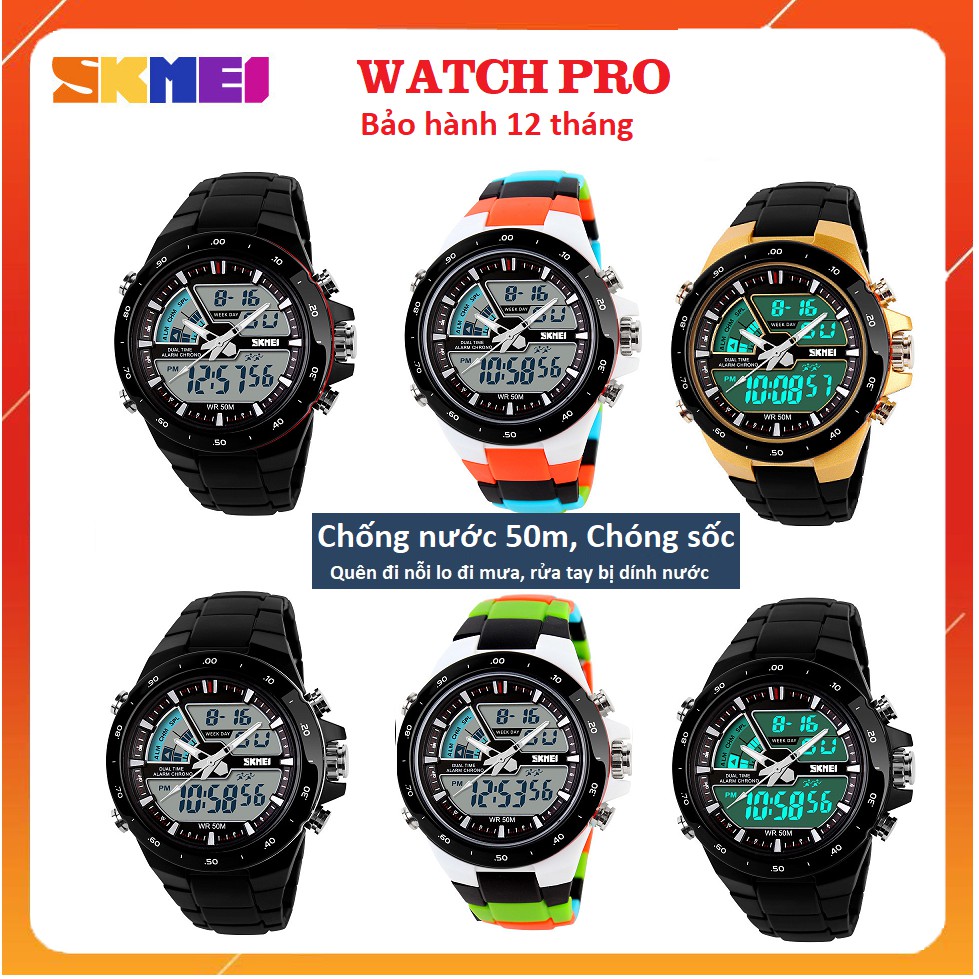 Đồng Hồ Thể Thao Nam SKMEI 1016 Phiên Bản Sport Chống Nước 50m, Phong Cách Cực Chất | BigBuy360 - bigbuy360.vn