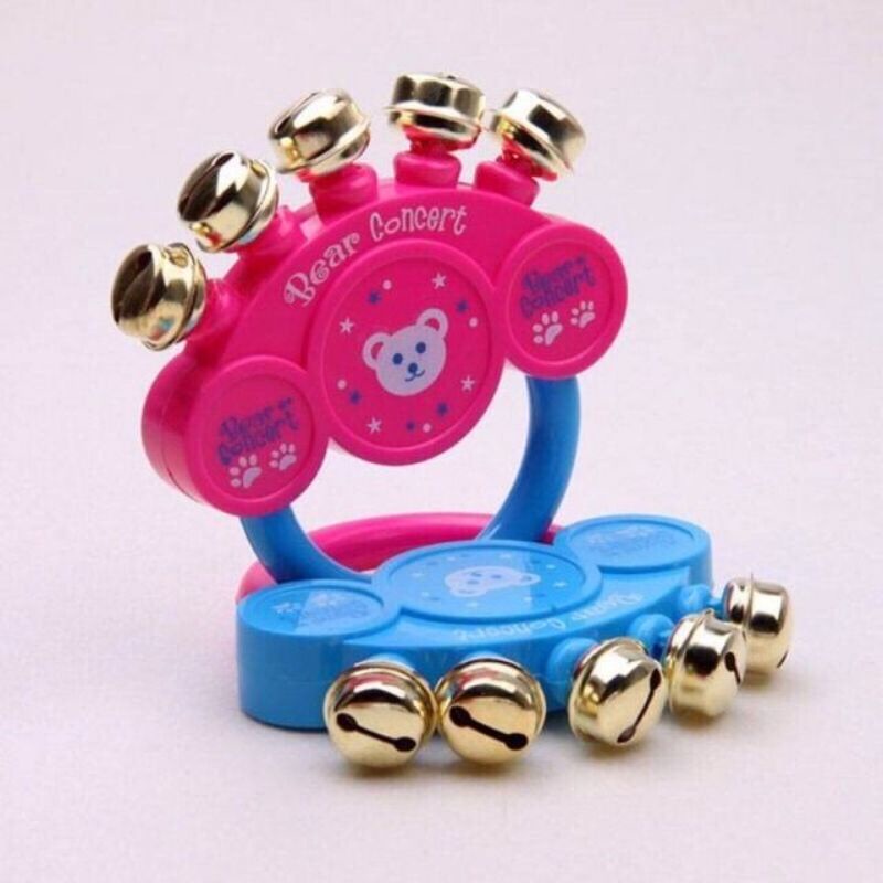 Xúc Xắc, Lục Lạc Gấu 5 Chuông Sắt Cho Bé