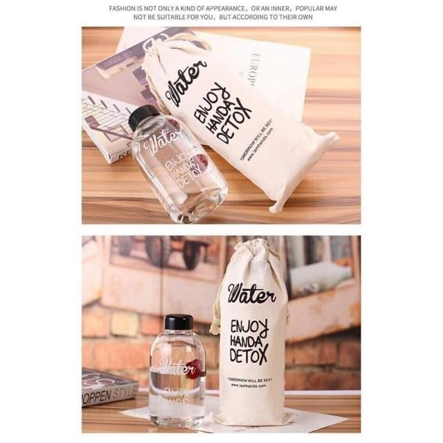 [KHO SỈ] Bình Nước Detox Water Pongdang 600ml - Tặng Túi Vải