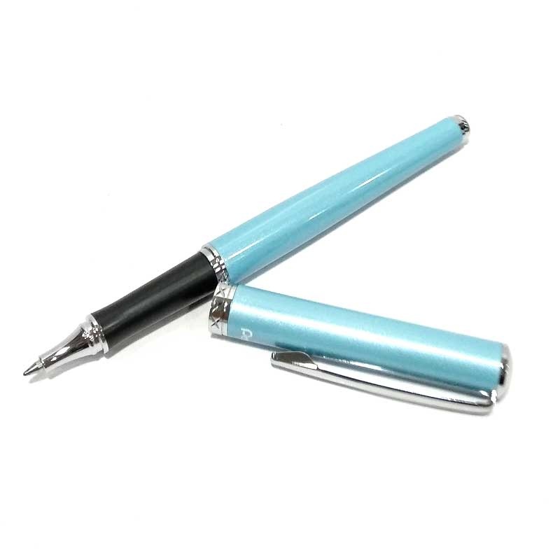 Bút ký cao cấp Pentel K611S-C nét 0.7mm thân bút màu xanh da trời - Mực xanh (Thiết kế nắp đậy)