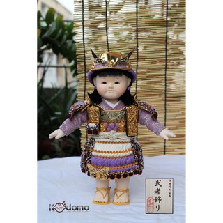 Búp bê Samurai , búp bê Nhật Bản .  5G TÍM LỢT TRẮNG