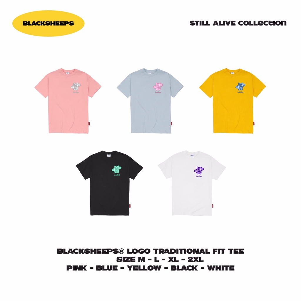 Áo thun logo BLACKSHEEPS phối màu trẻ trung
