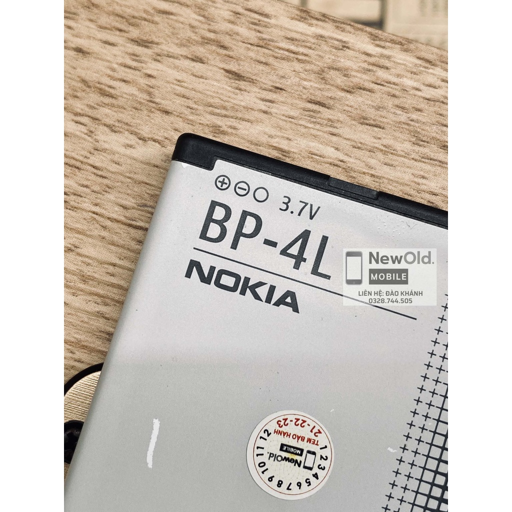 Pin Nokia BP-4L Zin cũ bóc máy cho Nokia E72| E7| E52| E63 | E90 | 6760| E6| E61i| E63...