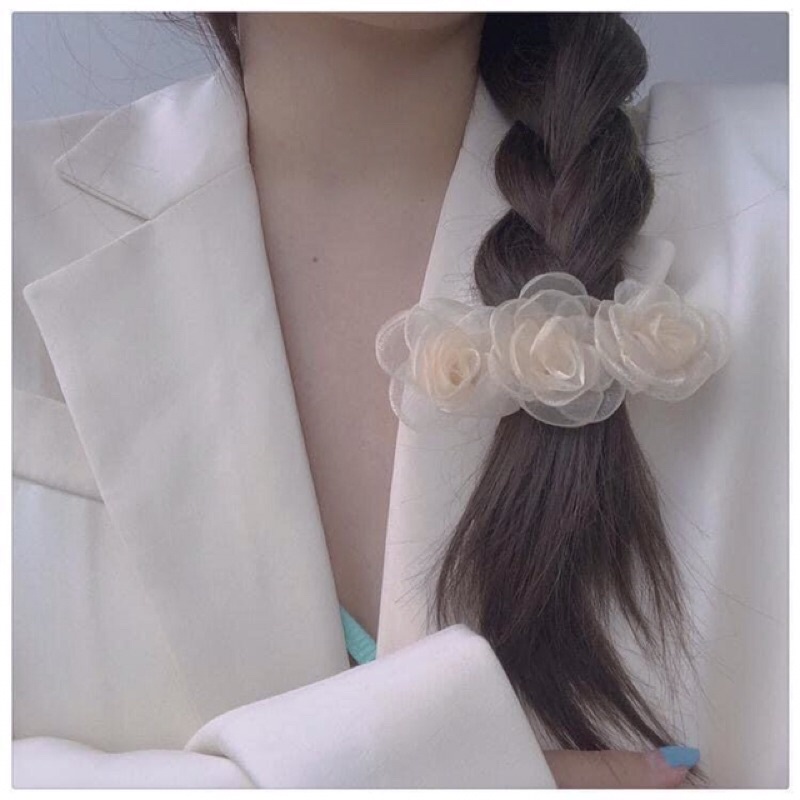 Kẹp tóc hoa trà kiểu mới dễ thương