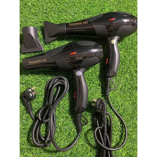 Máy sấy tóc Pana đen 6680 6688 công suất lớn có đèn led sáp thơm chuyên dùng salon