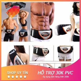 [ Giá sock ] Đai Massage Giảm Mỡ Bụng Rung Nóng & rung Vibro Shape
