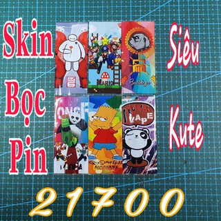 Combo 6 Miếng Gen Bọc Pin 21700 Hình Độc Đáo