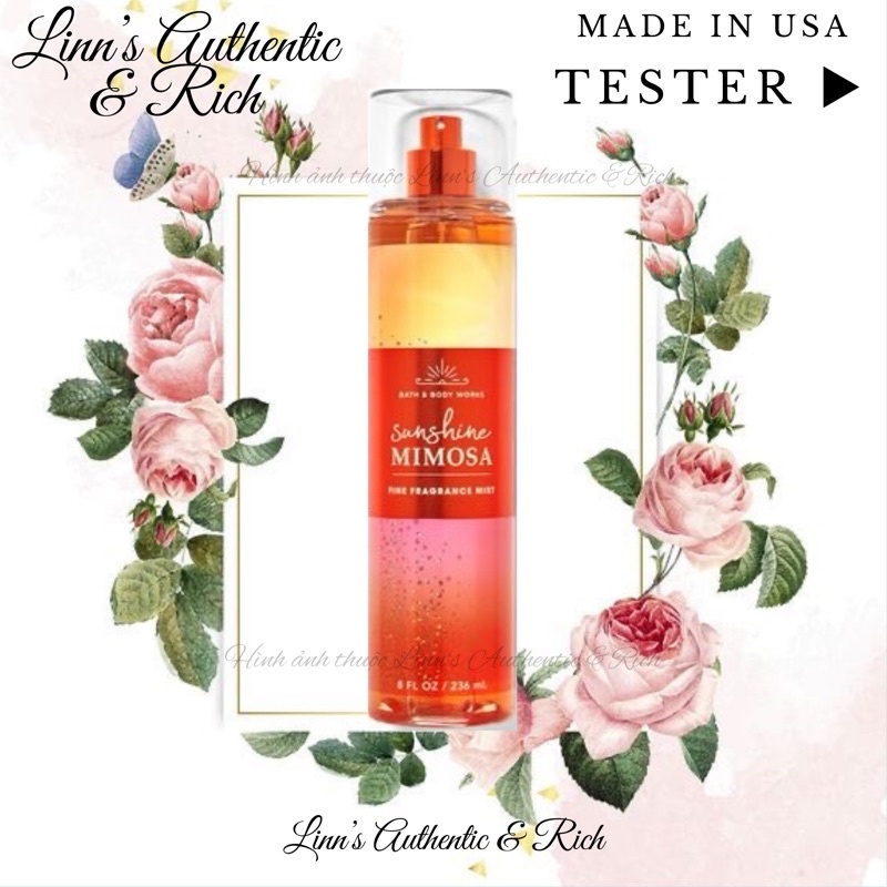SUNSHINE MIMOSA - Xịt Thơm Toàn Thân Body Mist Bath & Body Works