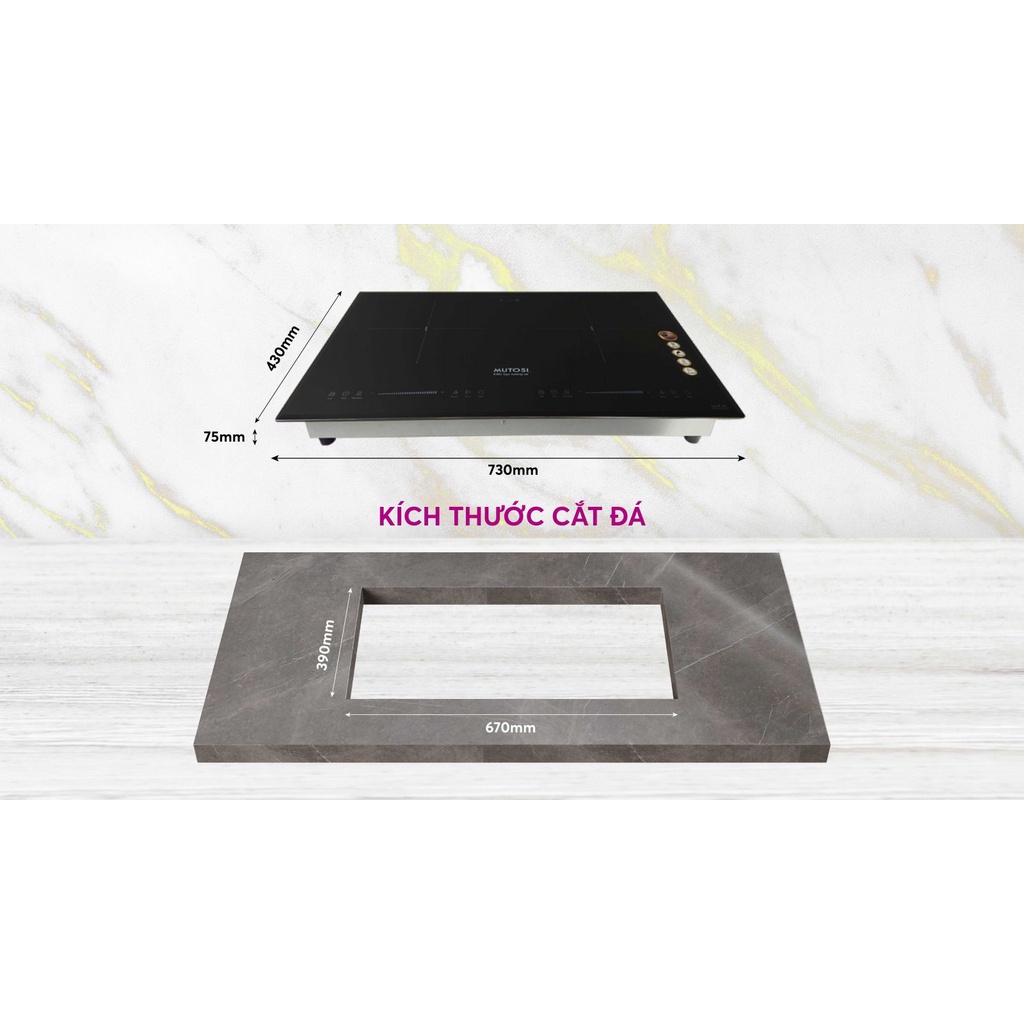 Bếp điện từ đôi MUTOSI MI-95DI