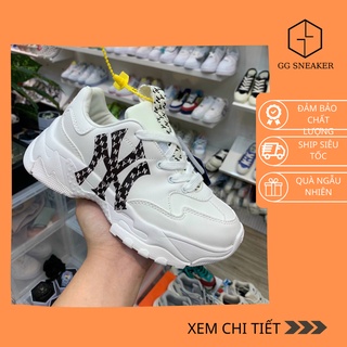 Giày sneaker mlb monogram đen| mlb ny monogram chữ nhỏ