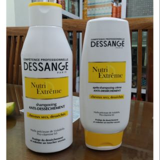 (Tóc Khô) Gội Xả Dessange Trắng 250ml 🇫🇷