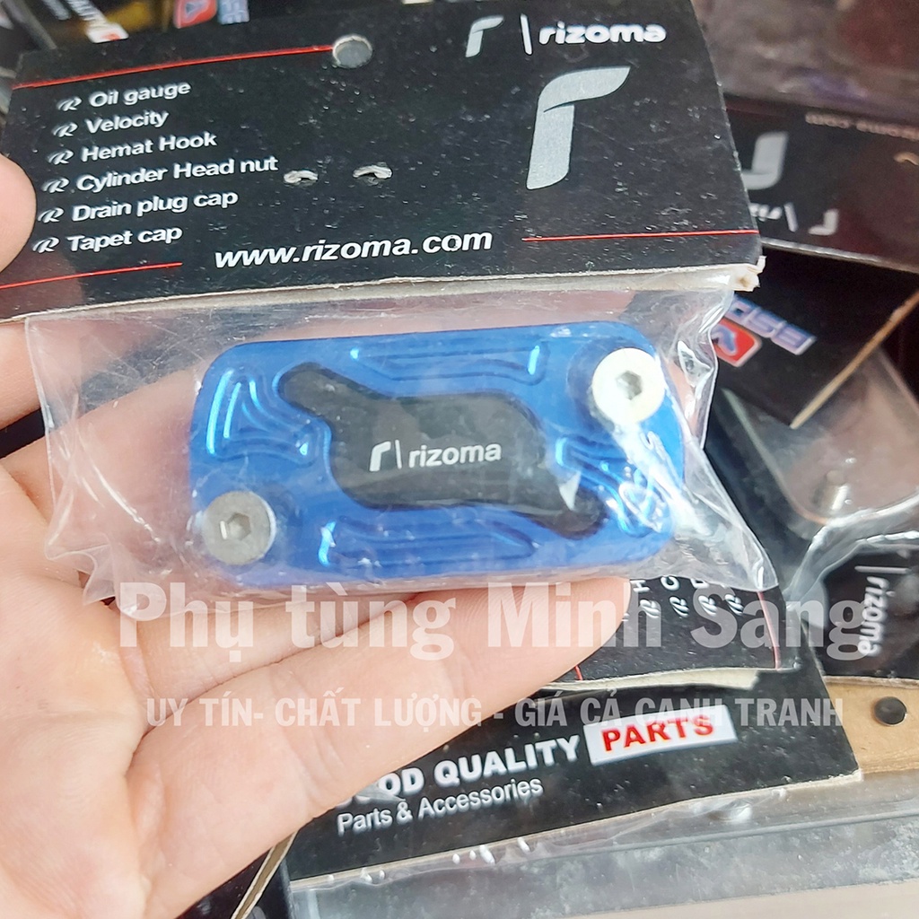 Nắp bình dầu phanh thắng đĩa gắn xe honda yamaha nhôm cnc