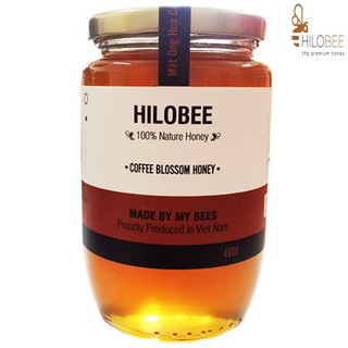 Mật ong hoa cà phê hilobee 490g nguyên chất tiêu chuẩn châu âu