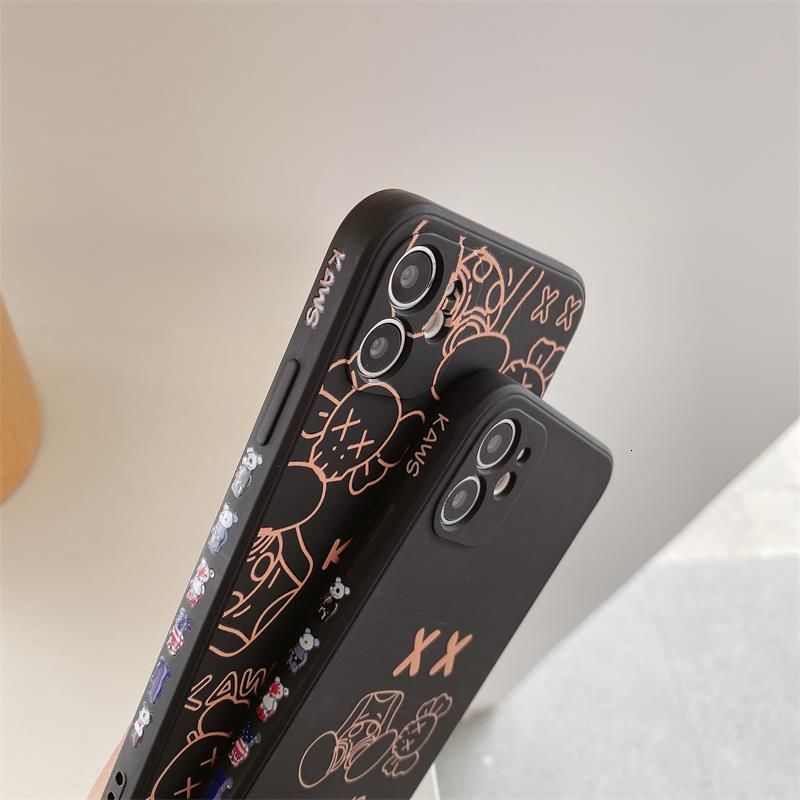 Ốp điện thoại silicone cao su mềm in hình dễ thương thích hợp cho IPhone 12promax 7 8Plus SE X XS XR 12 11 11promax
