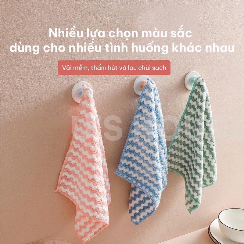 Khăn Lau Bếp Đa Năng, Khăn Lau Tay Nhà Bếp Siêu Thấm 2 Mặt Kháng Khuẩn