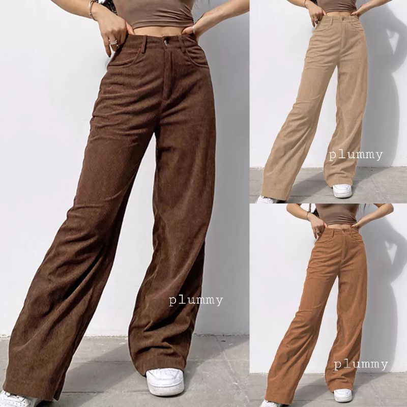 Quần JEANS Nữ Lưng Cao Dáng Rộng Màu PASTEL