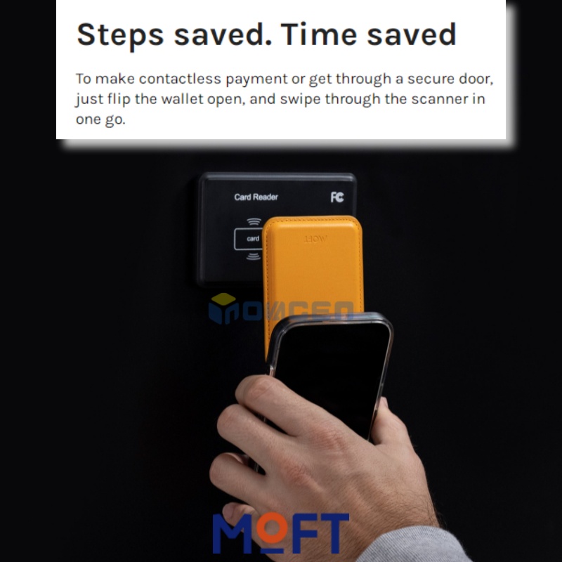 MOFT Snap Flash Wallet Ví Đựng Thẻ NFC Bằng Da Có Nam Châm Và Giá Đỡ MagSafe Wallet Stand