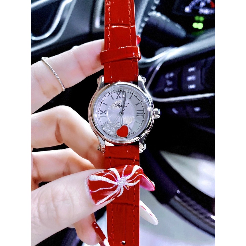 [FULL BOX] Đồng hồ nữ CHOPARD HAPPY SPORT RED - 30mm- Máy Japan core- bảo hành 24 tháng | BigBuy360 - bigbuy360.vn